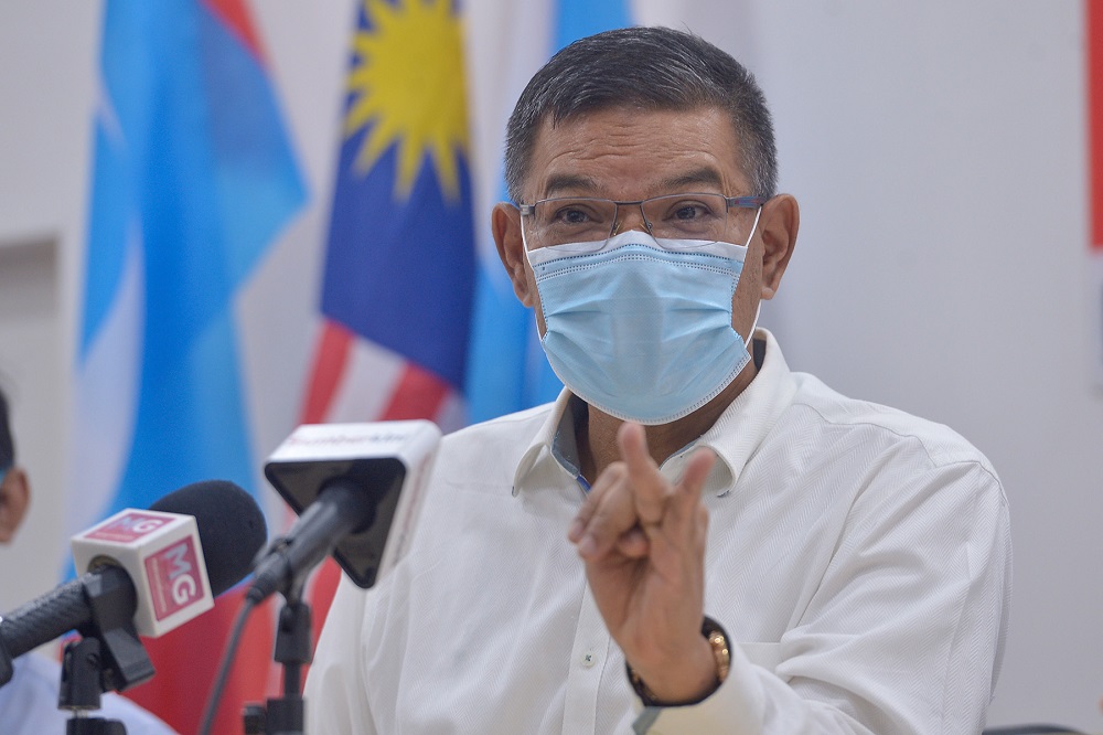 PKR secretary general Datuk Seri Saifuddin Nasution Ismail speaks during a press conference at the partyu00e2u20acu2122s HQ in Petaling Jaya May 3, 2021. u00e2u20acu201d Picture by Miera Zulyana