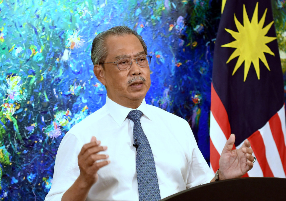 Prime Minister Tan Sri Muhyiddin Yassin delivered the movement control order (MCO) 3.0 Assistance Special Message which was broadcast live in Putrajaya, May 31, 2021. u00e2u20acu201d Bernama pic 