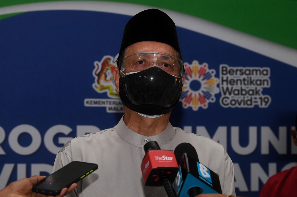 Health director-general Tan Sri Dr Noor Hisham Abdullah speaks during a press conference after visiting Putrajaya Hospital in conjunction with the Aidilfitri celebration, today. u00e2u20acu2022 Bernama pic