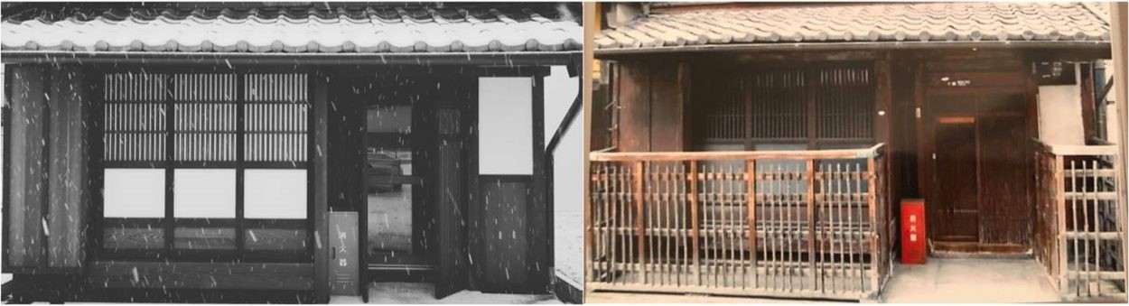 Fabrice Heilig根据照片资料，聘请了熟悉日本建筑方法的建筑师，建成了瓦片屋顶的木质建筑。