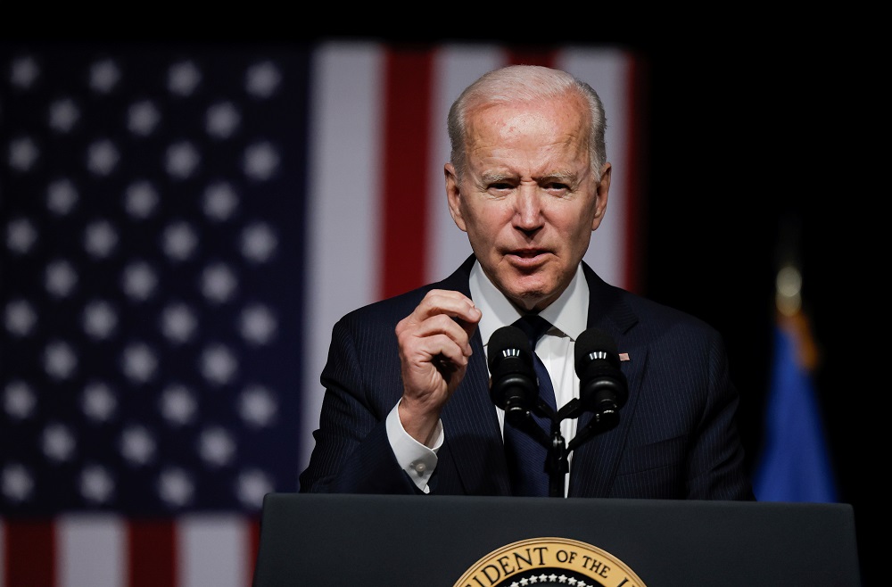 US President Joe Biden delivers remarks on the centennial anniversary of the Tulsa race massacre during a visit to the Greenwood Cultural Center in Tulsa, Oklahoma June 1, 2021. u00e2u20acu2022 Reuters pic
