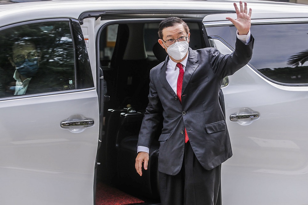 DAP secretary-general Lim Guan Eng leaves Istana Negara in Kuala Lumpur June 9, 2021. u00e2u20acu2022 Picture by Hari Anggara