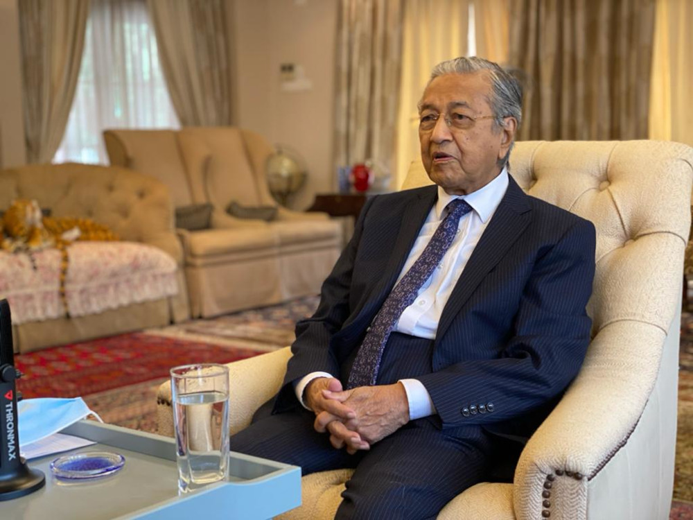 Tun Dr Mahathir Mohamad also told journalists in an online news conference that he had not discussed with the King on when the nationwide state of Emergency should be lifted. u00e2u20acu201d Picture courtesy of Tun Dr Mahathir Mohamadu00e2u20acu2122s Office