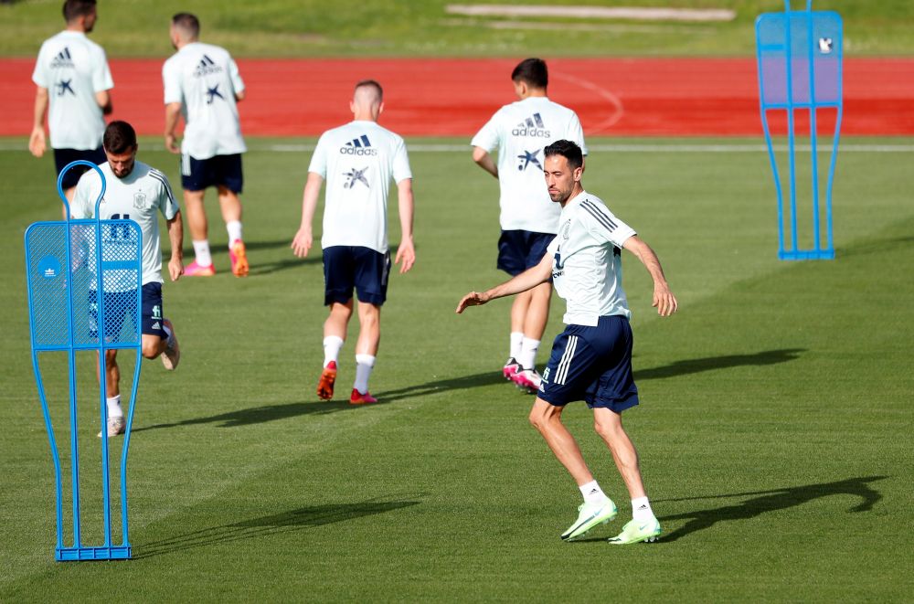 Spain's Sergio Busquets during training with national team at Las Rozas, Spain May 31, 2021. u00e2u20acu201d Reuters pic
