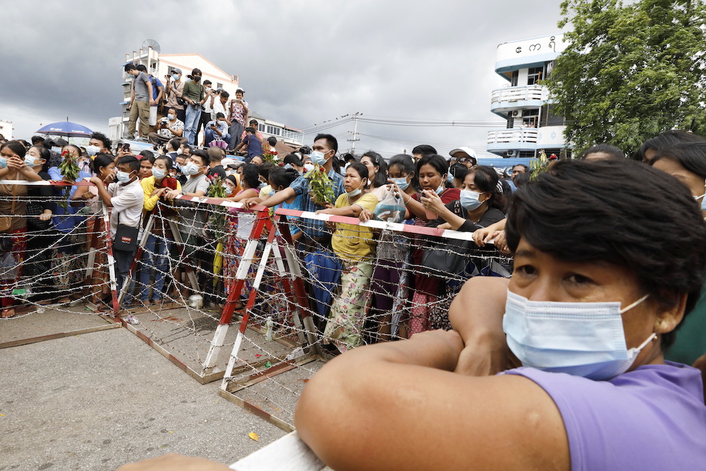 Families wait outside Insein prison after Myanmar's authorities announced to free around 700 prisoners in Yangon, Myanmar June 30, 2021. u00e2u20acu201d Reuters pic