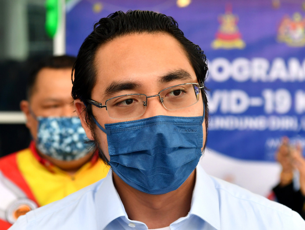 Deputy Youth and Sports Minister Wan Ahmad Fayhsal Wan Ahmad Kamal during a media conference at the Movenpick Hotel PPV in Sepang, July 21 2021. u00e2u20acu201d Bernama picnnn