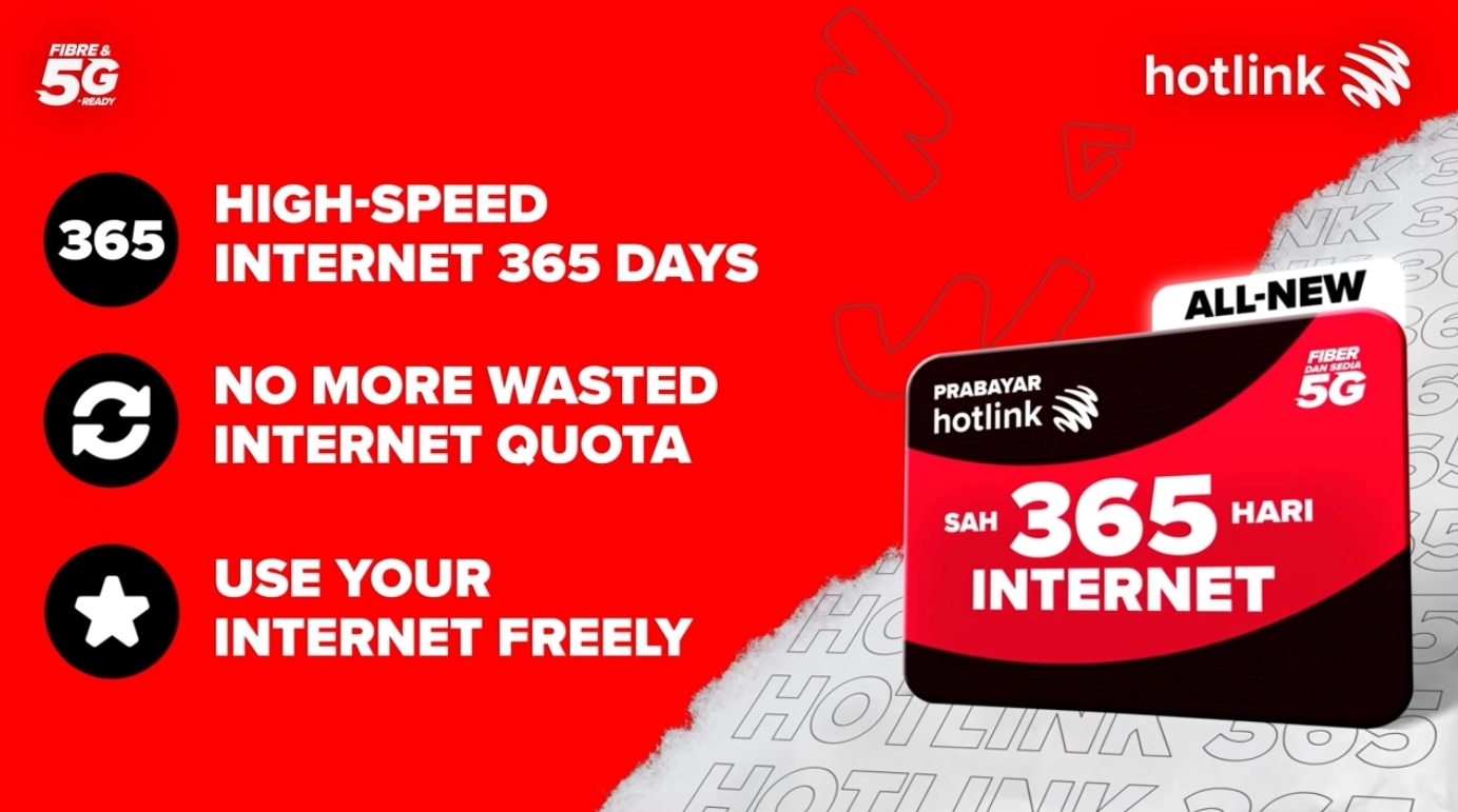 365 配套 2021 hotlink 马来西亚最便宜最划算的手机上网数据配套