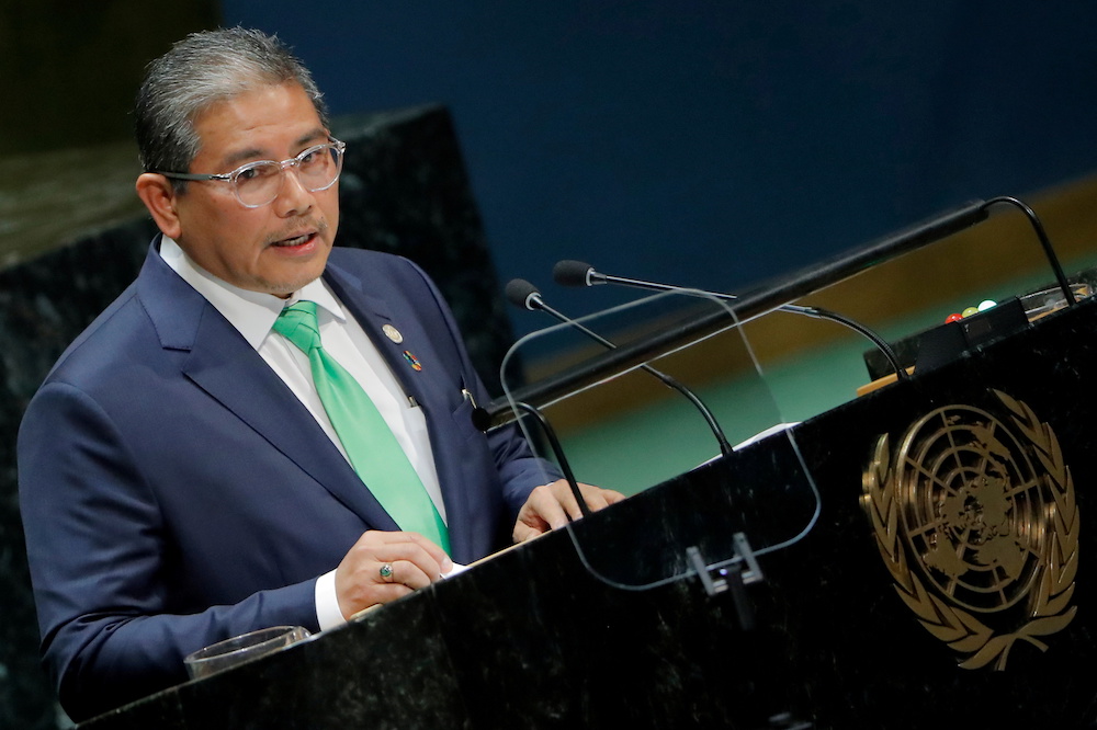 Bruneiu00e2u20acu2122s Second Minister of Foreign Affairs Erywan Pehin Yusof addresses the 74th session of the United Nations General Assembly at UN headquarters in New York City, New York, US, September 30, 2019. u00e2u20acu201d Reuters picnn