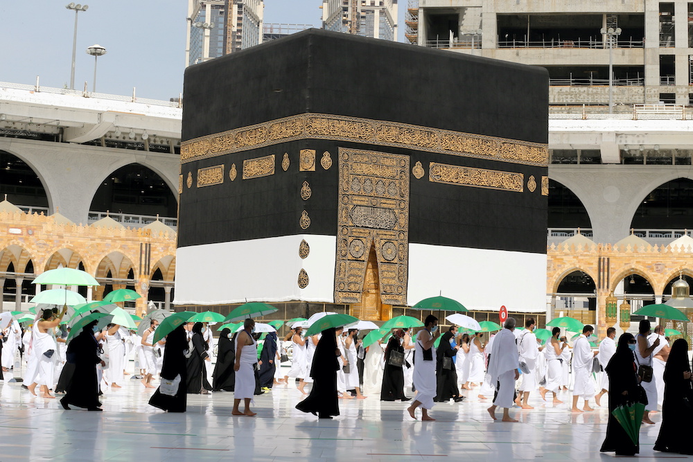 Muslim pilgrims perform Tawaf around Kaaba in the Grand Mosque in the holy city of Mecca, Saudi Arabia July 17, 2021. u00e2u20acu201d Reuters picnnnn