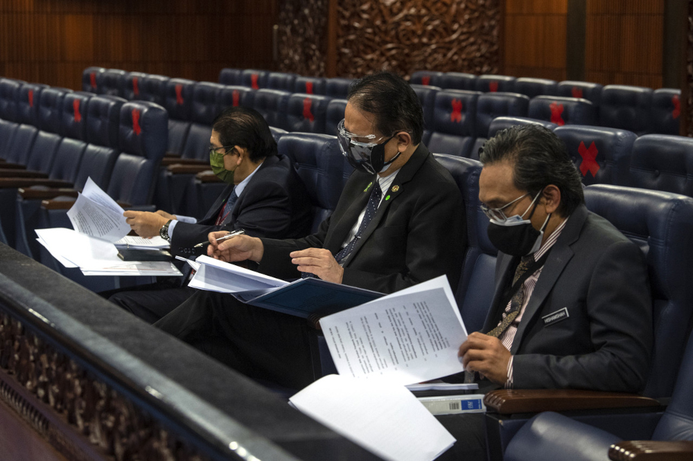 Tan Sri Dr Noor Hisham Abdullah is pictured at Parliament in Kuala Lumpur July 27, 2021. u00e2u20acu201d Bernama pic