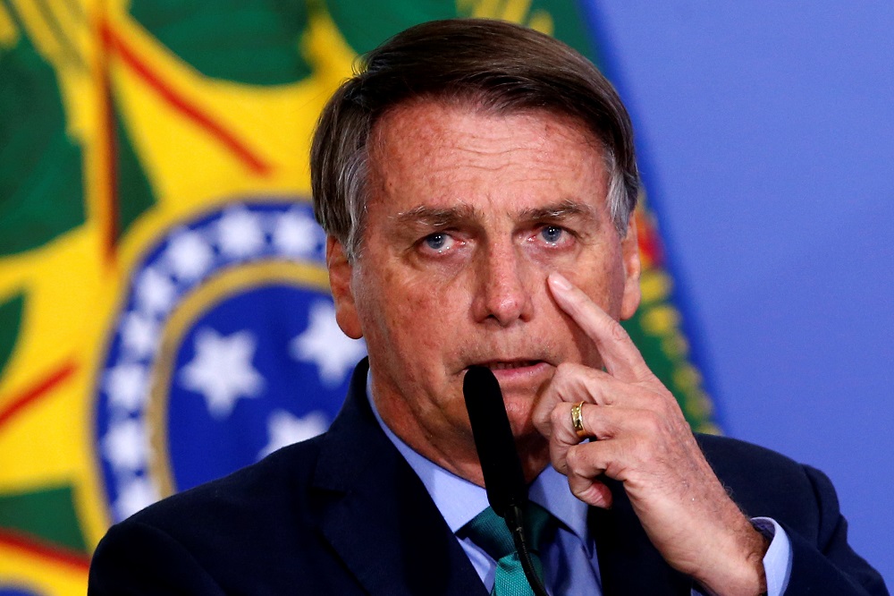 Brazil's President Jair Bolsonaro gestures during a ceremony at the Planalto Palace in Brasilia August 5, 2021. u00e2u20acu201d Reuters pic