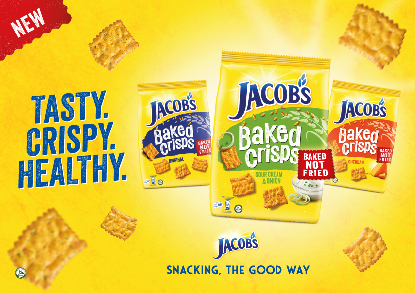 这是全新的Jacob’s Baked Crisps薄脆饼干！ -Jacob's Malaysia提供-