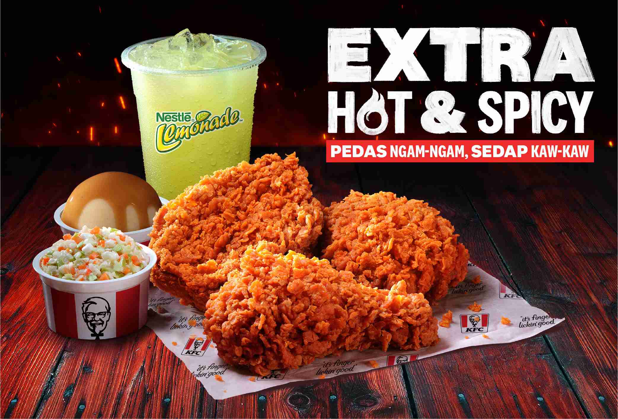 全新的Extra Hot & Spicy特香辣炸鸡将在8月26日（星期四）正式发售！-大马KFC提供-