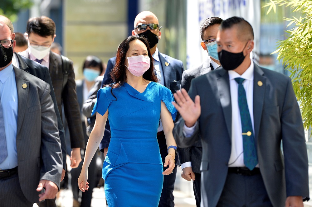 Huawei Technologies Chief Financial Officer Meng Wanzhou returns to court following a break in Vancouver, British Columbia, Canada August 4, 2021. u00e2u20acu2022 Reuters pic