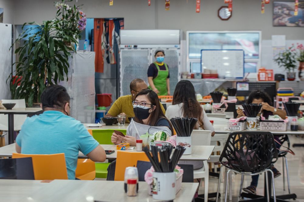 Super Kitchen Chili Pan Mee has seen a steady flow of customers who have opted to dine-in at the restaurant located in USJ10, Subang Jaya. u00e2u20acu201d Picture by Shafwan Zaidon