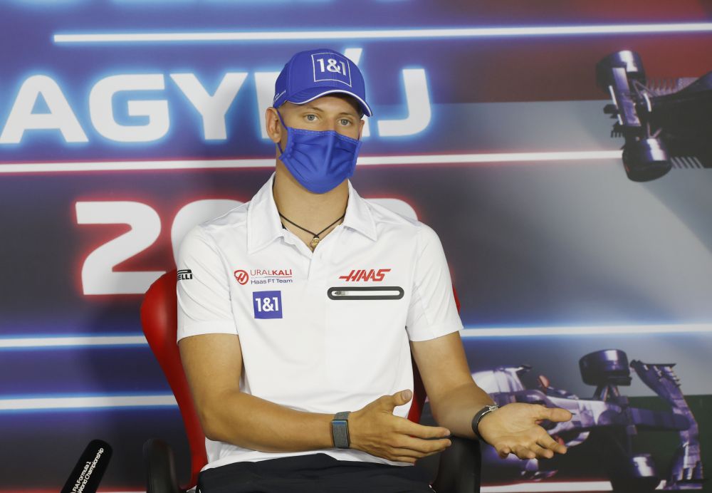 Haas' Mick Schumacher during a press conference ahead of the Hungarian Grand Prix in Budapest July 29, 2021. u00e2u20acu2022 Reuters pic