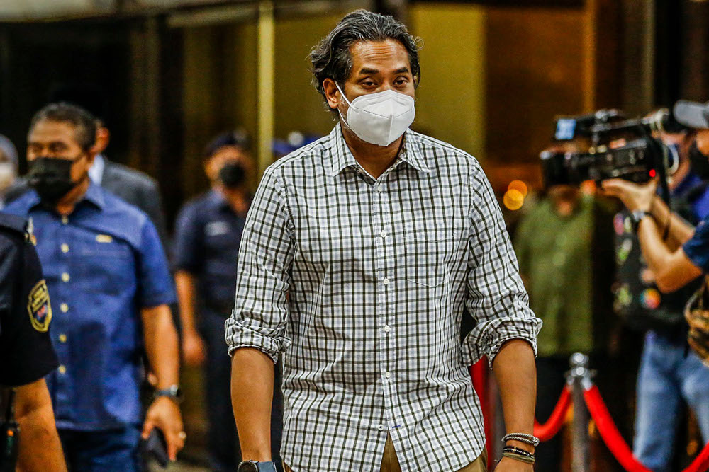 Rembau MP Khairy Jamaluddin seen at Umno headquarters, August 17, 2021. u00e2u20acu201d Picture by Hari Anggaran