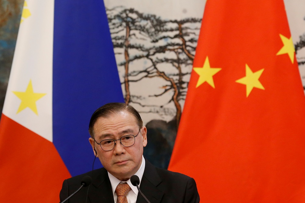 Philippine Foreign Secretary Teodoro Locsin Jr. attends a news conference after talks with Chinese Foreign Minister Wang Yi at the Diaoyutai State Guesthouse in Beijing, China March 20, 2019. u00e2u20acu2022 Reuter file pic