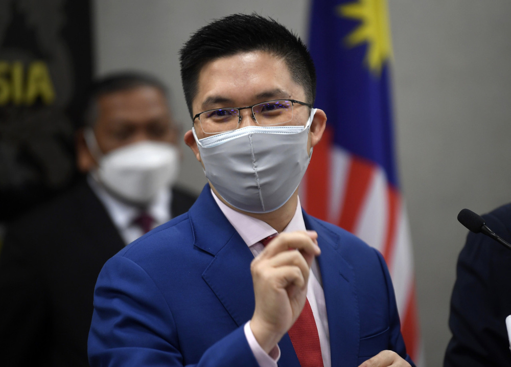 Public Accounts Committee chairman Wong Kah Woh speaks at a press conference at the Parliament building, September 28, 2021. u00e2u20acu201d Bernama pic 