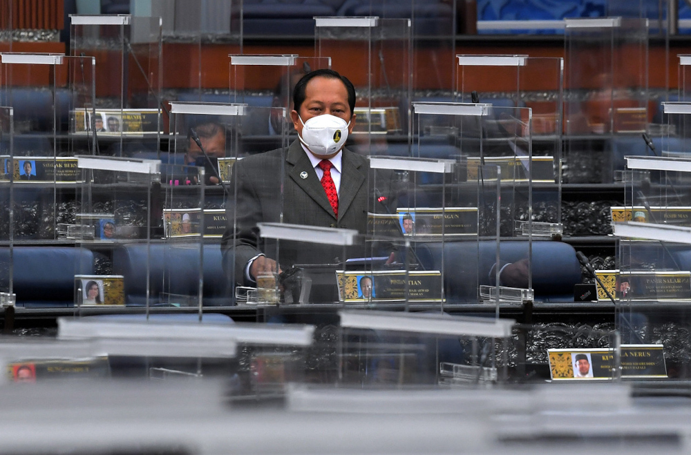 Pontian MP Datuk Seri Ahmad Maslan in the Dewan Rakyat, September 15, 2021. u00e2u20acu201d Bernama pic 