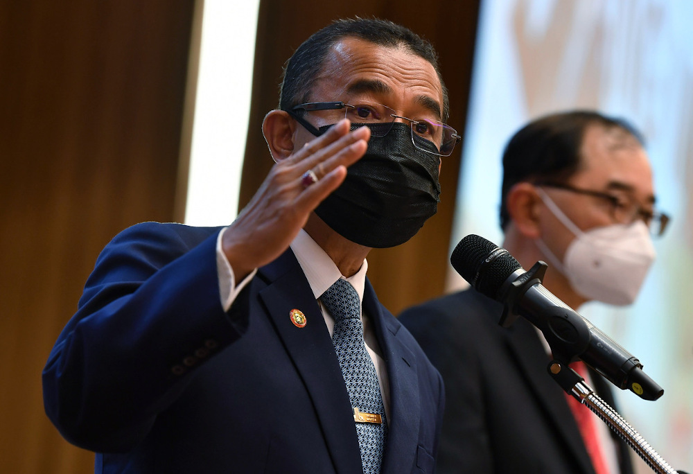 Deputy Health Minister Datuk Dr Noor Azmi Ghazali speaks with during a joint press conference with the Education Ministry in Putrajaya September 22, 2021. u00e2u20acu201d Bernama pic 
