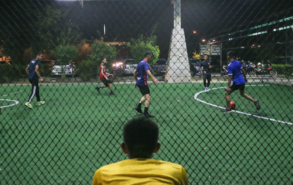 Futsal court owners around Ipoh are preparing to open their businesses as government allows indoor sports activities to resume in states in Phase 2 of the National Recovery Plan. u00e2u20acu201d Picture by Farhan Najib