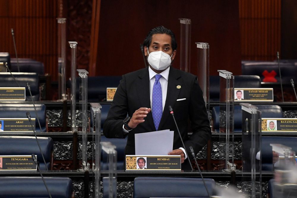 Health Minister Khairy Jamaluddin addresses members of Parliament in Kuala Lumpur September 22, 2021. u00e2u20acu201d Bernama picnnn