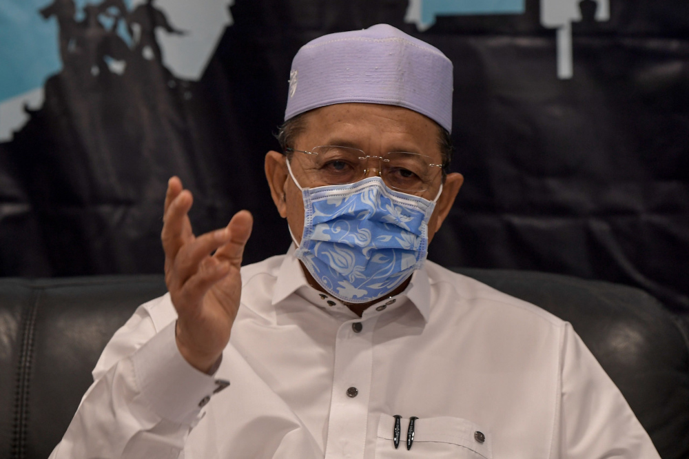 Federal Territories Minister Datuk Seri Shahidan Kassim speaks to the media after visiting the Federal Territories Covid-19 Coordination and Management Centre in Kuala Lumpur, September 3, 2021. u00e2u20acu201d Bernama pic 