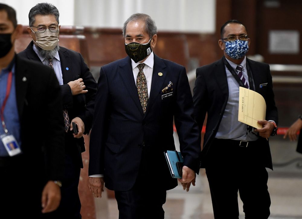 Datuk Seri Wan Junaidi Tuanku Jaafar is pictured at Parliament in Kuala Lumpur September 14, 2021. u00e2u20acu2022 Bernama pic