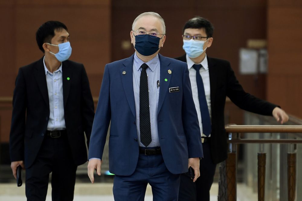 Transport Minister Datuk Seri Wee Ka Siong is pictured at Parliament, Kuala Lumpur September 28, 2021. u00e2u20acu201d Bernama pic