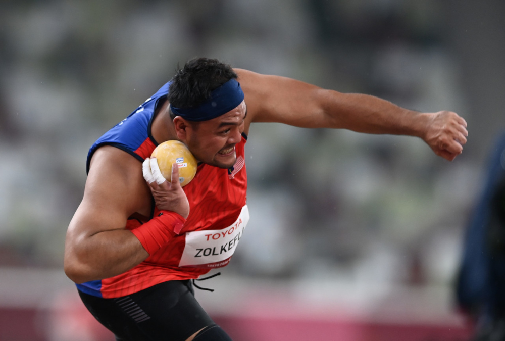 National paralympic shot putter Muhammad Ziyad Zolkefli competes in the F20 shot put event (learning difficulties category) at the Tokyo 2020 Paralympic Games at the Olympic Stadium, August 31, 2021. u00e2u20acu201d Bernama pic 