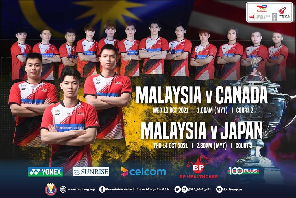 Cup 2021 vs thomas canada malaysia The latest