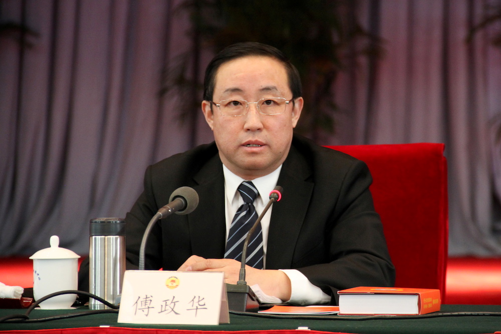 Fu Zhenghua, is pictured during a meeting in Beijing, China on January 17, 2011, when he was head of Beijing Municipal Public Security Bureau. u00e2u20acu2022 Reuters pic