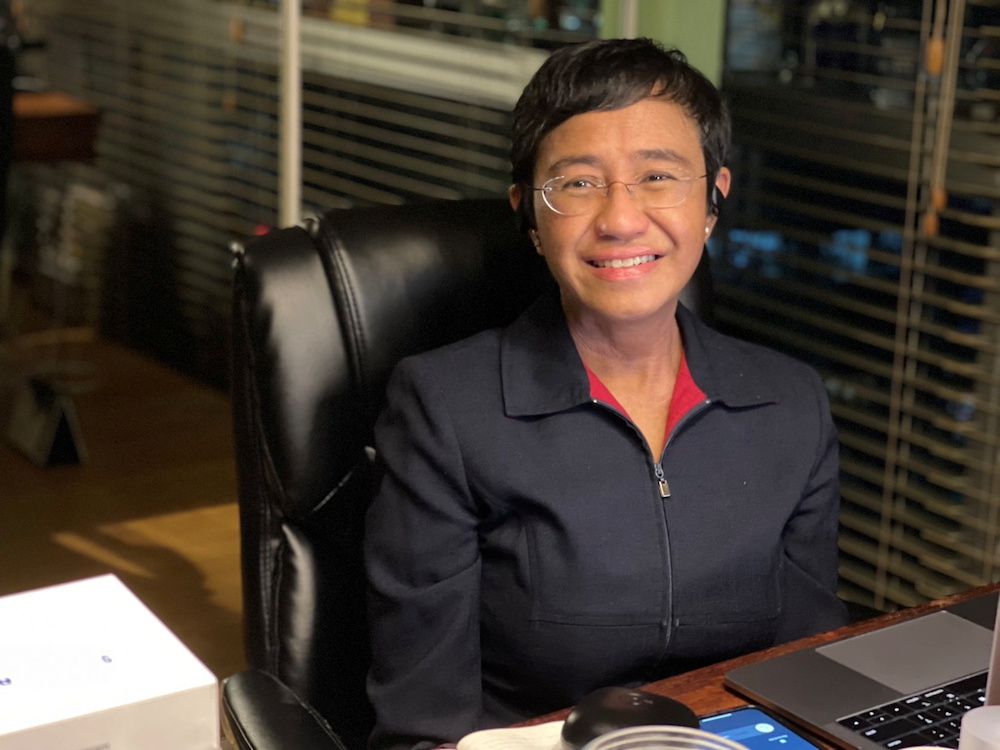 Filipino journalist and 2021 Nobel Peace Prize winner Maria Ressa sits by the desk at her home in Manila, Philippines, October 8, 2021. u00e2u20acu201d Reuters picnn
