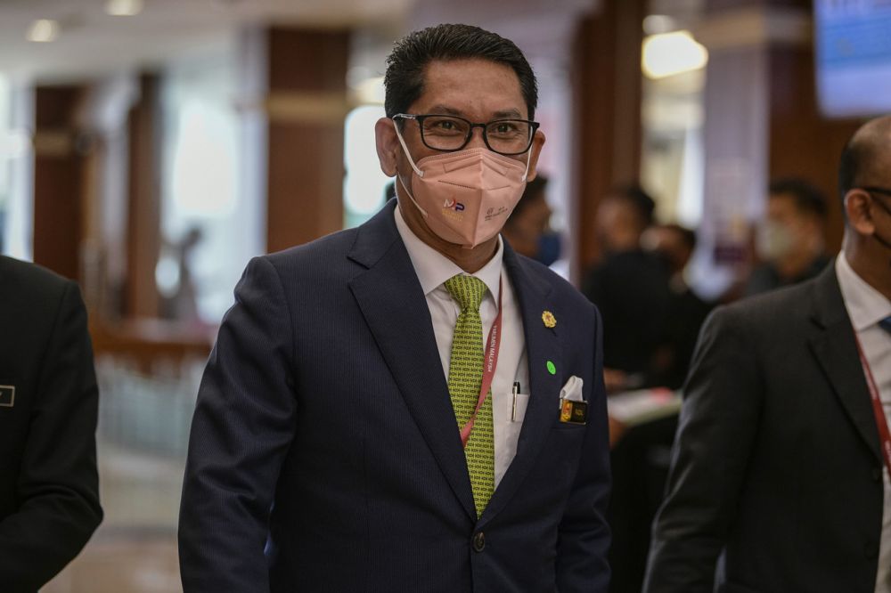 Youth and Sports Minister Datuk Seri Ahmad Faizal Azumu is pictured at Parliament, Kuala Lumpur October 5, 2021. u00e2u20acu201d Bernama picnn