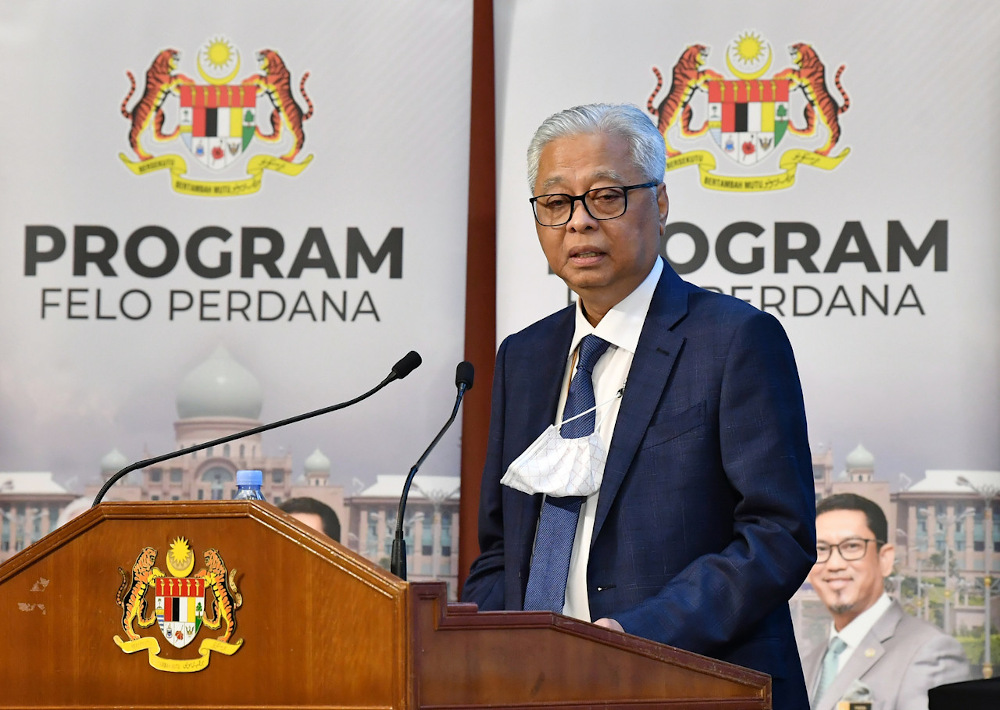 Datuk Seri Ismail Sabri Yaakob speaks during a press conference at Perdana Putra, Putrajaya October 13, 2021. u00e2u20acu201d Bernama pic