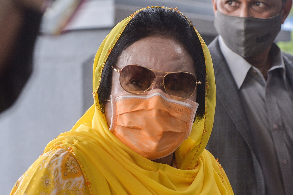 Datin Seri Rosmah Mansor is pictured at the Kuala Lumpur High Court October 7, 2021. u00e2u20acu2022 Picture by Miera Zulyana