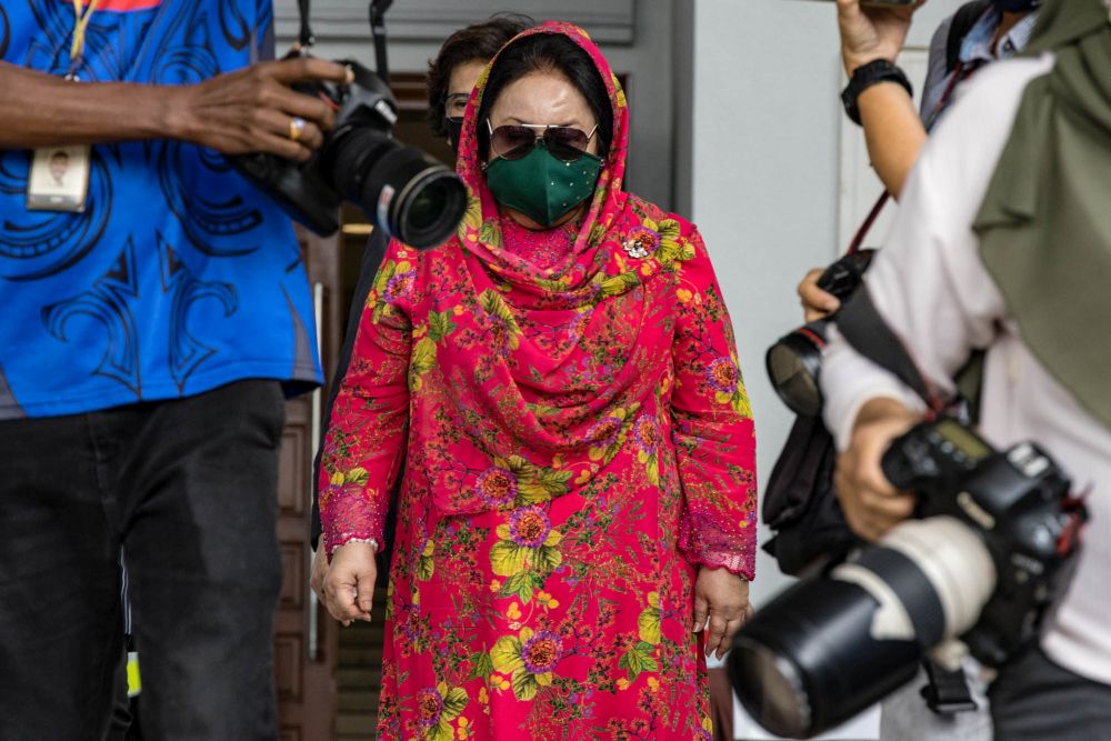Datin Seri Rosmah Mansor is pictured at Kuala Lumpur High Court October 5, 2021. u00e2u20acu201d Picture by Firdaus Latif