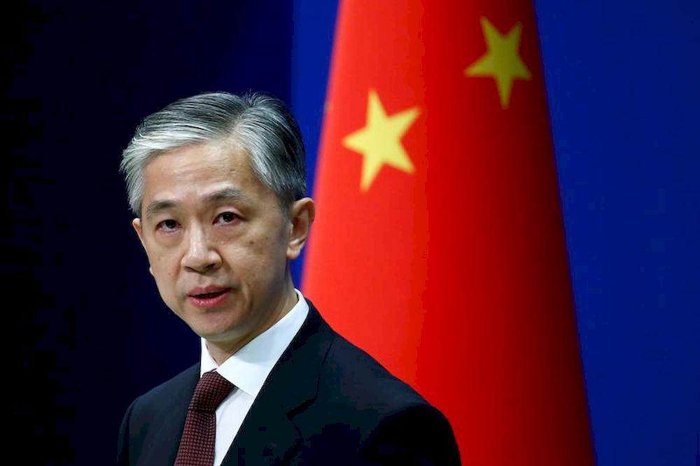 Chinese Foreign Ministry spokesman Wang Wenbin speaks during a news conference in Beijing July 27, 2020. u00e2u20acu201d Reuters pic
