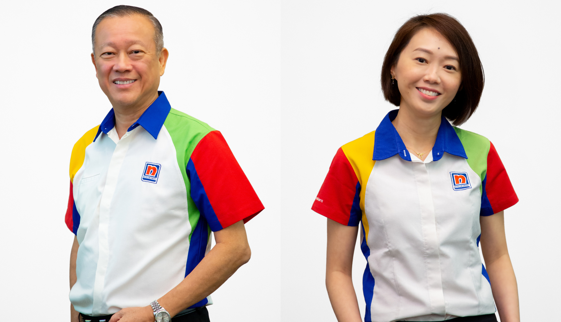 Nippon Paint（马）集团董事经理姚成兴（左）和营销助理总经理拿汀王明莉王明莉。-Nippon Paint Malaysia提供-