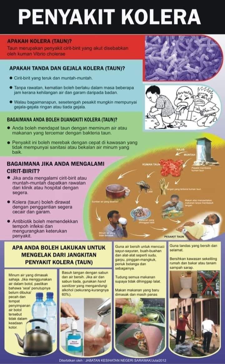 民众要注意霍乱症病情严重甚至可致命！-图摘自吉隆坡卫生局食品安全及品质管理部脸书-
