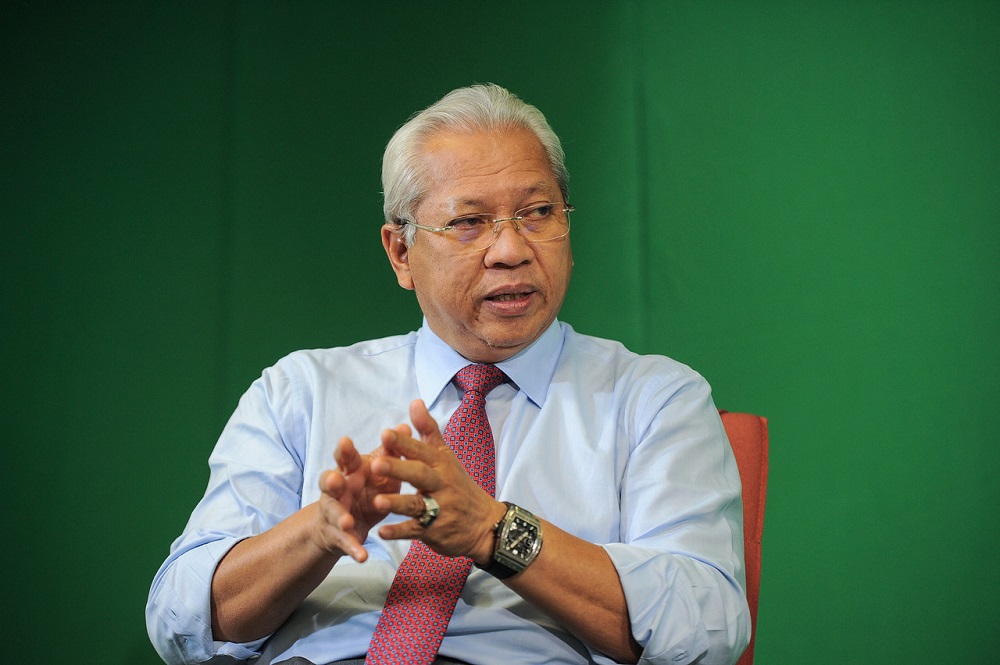 Communications and Multimedia Minister Tan Sri Annuar Musa speaks during a Facebook live session at his office in Putrajaya November 12, 2021. u00e2u20acu201d Bernama pic