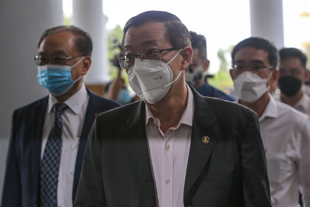 Lim Guan Eng arrives at the Kuala Lumpur High Court November 11, 2021. u00e2u20acu201d Picture by Yusof Mat Isa