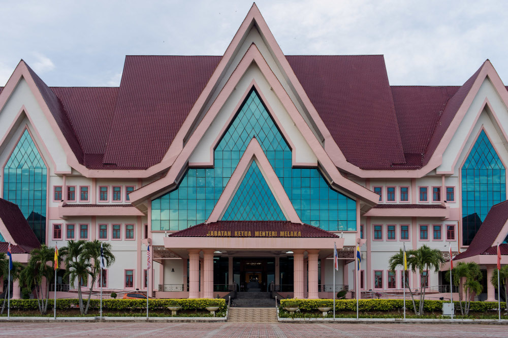 A general view of Seri Negeri, Melaka state assembly in Ayer Keroh, November 8, 2021. u00e2u20acu201d Picture by Shafwan Zaidon
