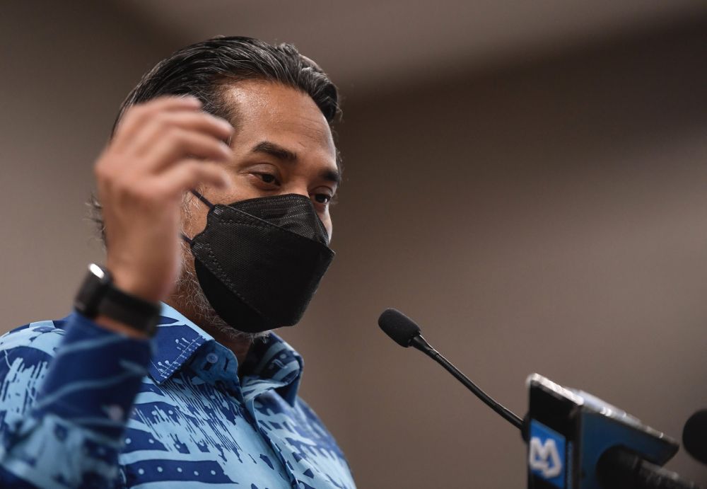 Health Minister Khairy Jamaluddin speaks during a press conference at Parliament, Kuala Lumpur December 16, 2021. u00e2u20acu2022 Bernama pic