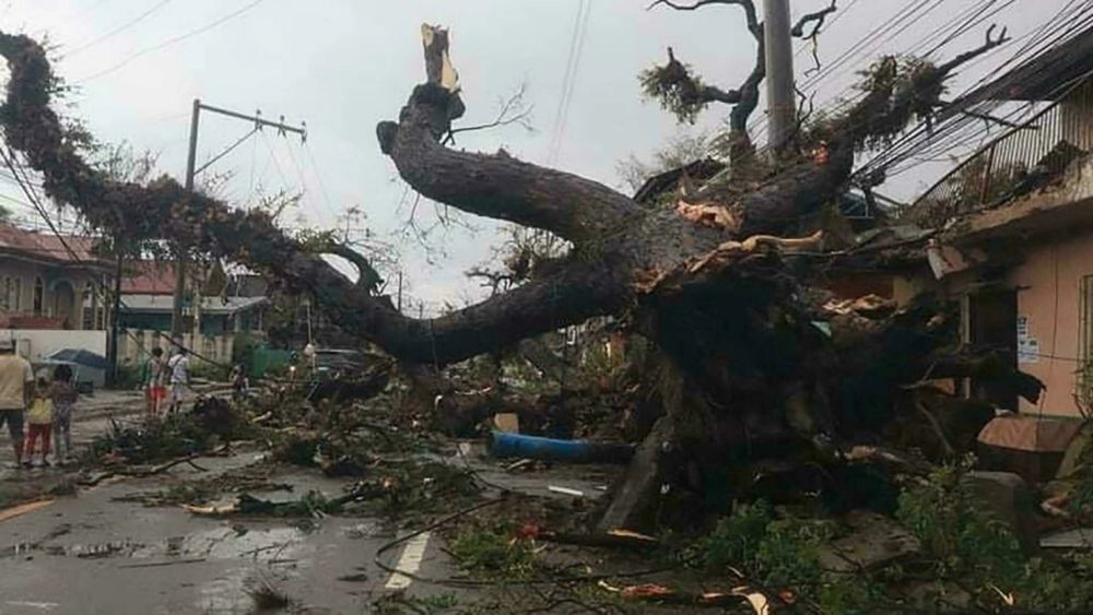 Typhoon Rai has unleashed destruction in parts of the Philippines, with dozens of people reported killed in the storm. u00e2u20acu201d AFP pic