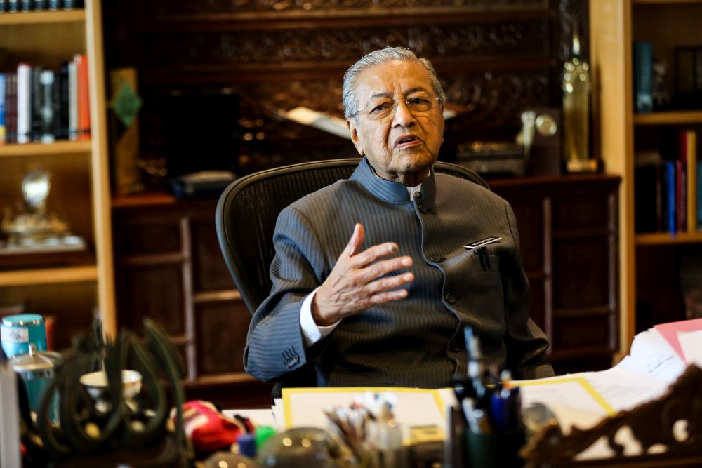 Tun Dr Mahathir Mohamad speaks during an interview with Malay Mail at the Perdana Leadership Foundation in Putrajaya June 26, 2018. u00e2u20acu201d Picture by Ahmad Zamzahuri