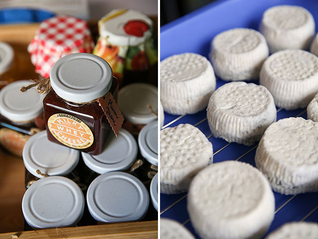 安妮莎也有售卖自制果酱来搭配奶酪,右图是另一种口味的Humboldt Fog奶酪。-Choo Choy May摄-