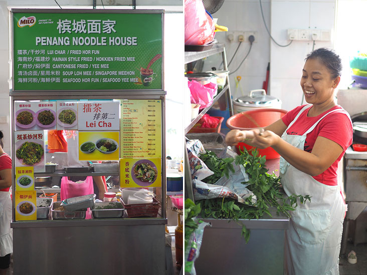 王桂方仍然沿用着“槟城面家”的招牌名，但卖的食物内容跟槟城美食毫无关联。-Lee Khang Yi摄-