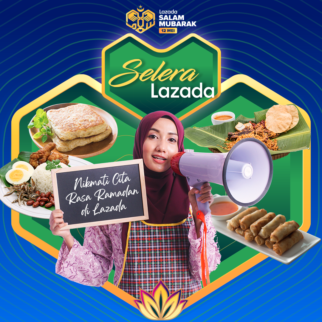 首次设立“Selera Lazada”美食专区，消费者可选购喜爱的开斋美食。-Lazada提供-